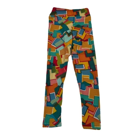 LuLaRoe Geometric Print Leggings Size S/M Toddler Girl's - Picture 1 of 6